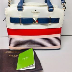 Kate Spade Bag Cedar Stripe Red-white